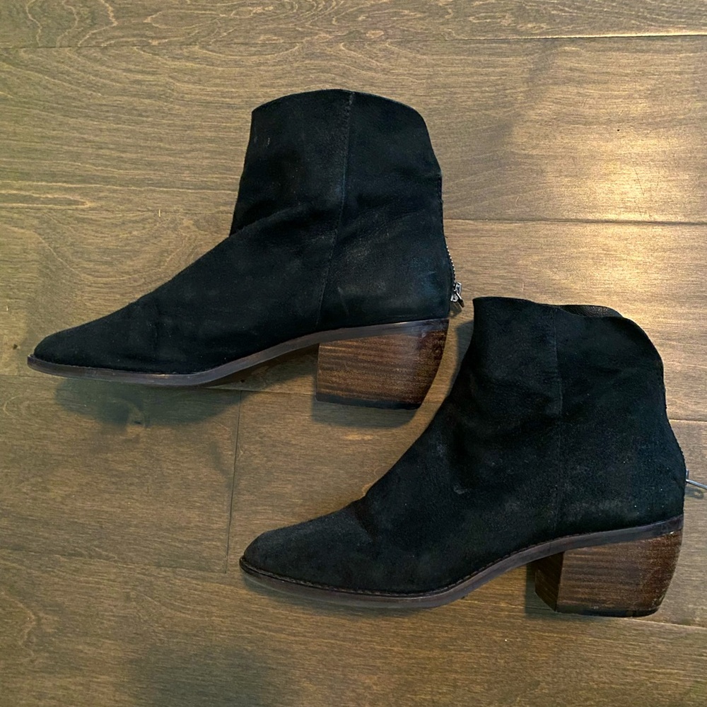 lucky brand leather black boots